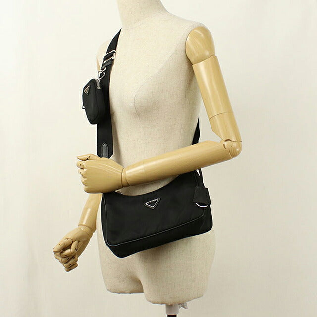 中古 プラダ ショルダーバッグ レディース ブランド PRADA Re-Edition 2005 Re-Nylon 1BH204 ブラック USDPR118728011