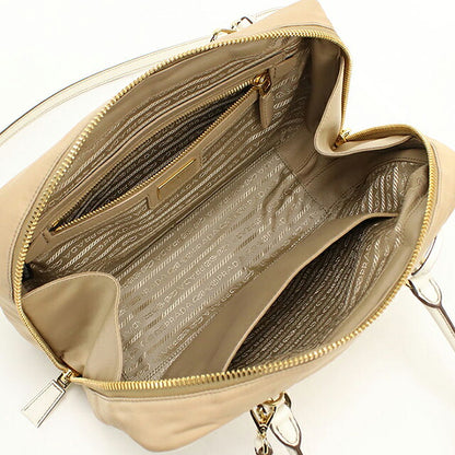 中古 プラダ ハンドバッグ レディース ブランド PRADA Re-Nylon 2WAY レザー ベージュ USDPR119169011