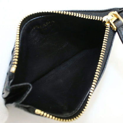 中古 プラダ 小銭入れ レディース ブランド PRADA サフィアーノ トライアングル カードケース 1MC086 QHH F0002 ブラック USDPR119374011