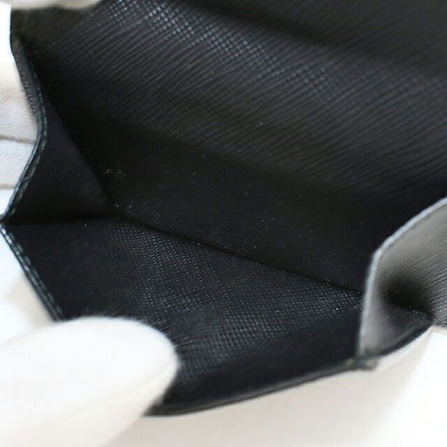 中古 プラダ 三つ折り財布 三折財布 コンパクト レディース ブランド PRADA  サフィアーノレザー財布 1MH021 QWA F0002 ブラック USDPR119375011