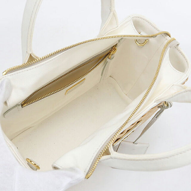 中古 プラダ カゴバッグ レディース ブランド PRADA ミディアム ウィッカー キャンバス トートバッグ 2WAY 1BG835 2E28 F0N86 ベージュ USDPR119389011