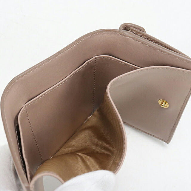 中古 プラダ 三つ折り財布 三折財布 コンパクト レディース ブランド PRADA ヴィッテロムーブ  レザー 1MH021 2B6P F0236 ベージュ USDPR119430011
