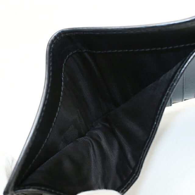 中古 プラダ 三つ折り財布 三折財布 コンパクト レディース ブランド PRADA   ブラック USDPR119586011