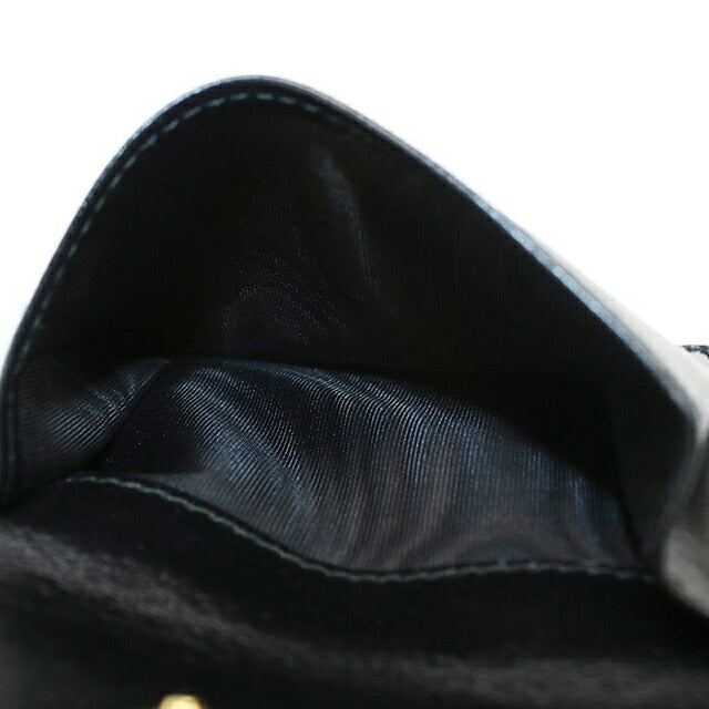中古 プラダ 三つ折り財布 三折財布 コンパクト レディース ブランド PRADA   ブラック USDPR119586011