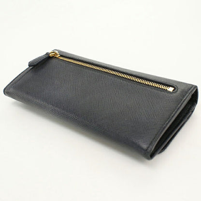 中古 プラダ 長財布二折 レディース ブランド PRADA  サフィアーノレザー 1MH132 QWA F0002 ブラック USDPR119611011