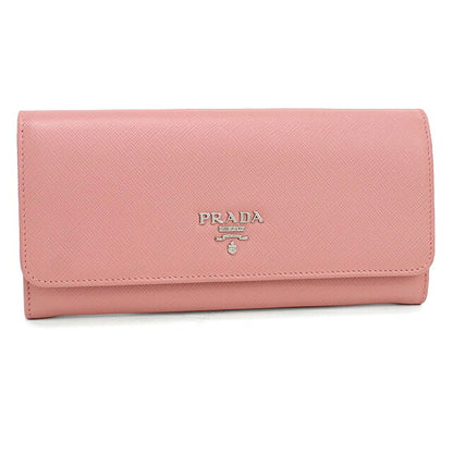 中古 プラダ 長財布二折 レディース ブランド PRADA  サフィアーノレザー レザー 1MH132 ピンク USDPR119877011