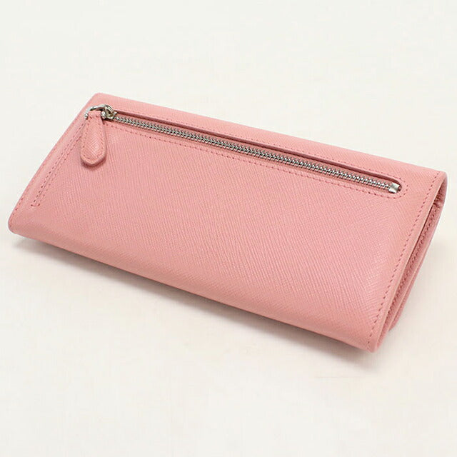 中古 プラダ 長財布二折 レディース ブランド PRADA  サフィアーノレザー レザー 1MH132 ピンク USDPR119877011