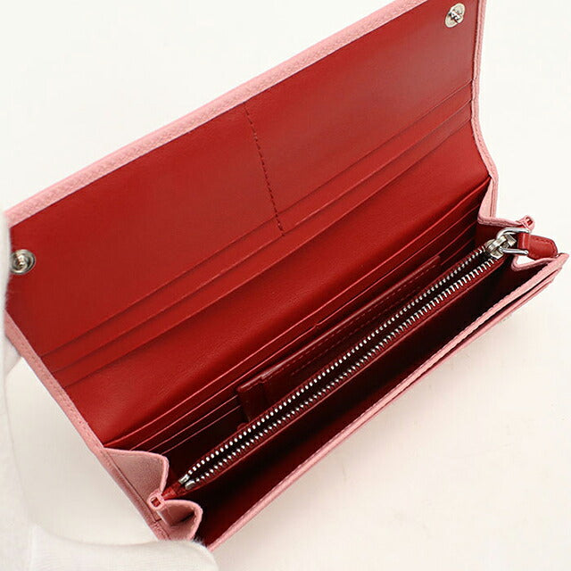 中古 プラダ 長財布二折 レディース ブランド PRADA  サフィアーノレザー レザー 1MH132 ピンク USDPR119877011