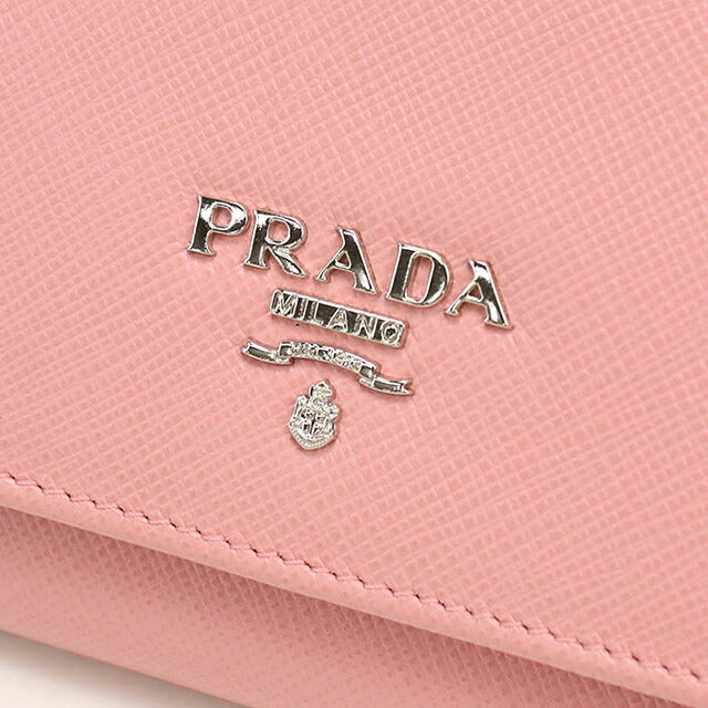 中古 プラダ 長財布二折 レディース ブランド PRADA  サフィアーノレザー レザー 1MH132 ピンク USDPR119877011