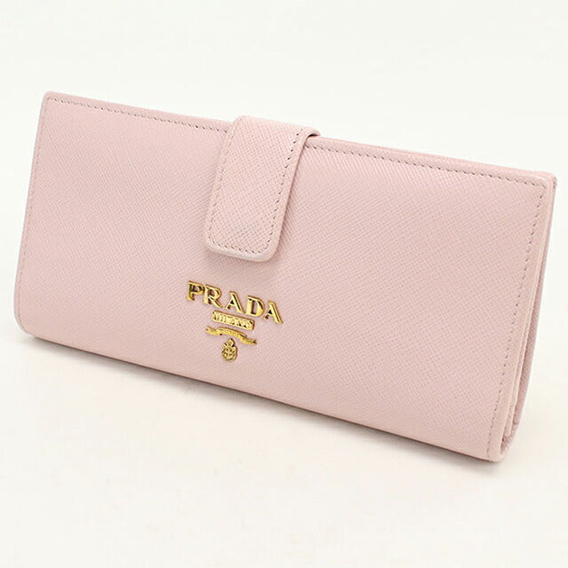 中古 プラダ 長財布二折 レディース ブランド PRADA  サフィアーノマルチカラー レザー 1MV025 ピンク USDPR119880011