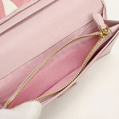 中古 プラダ 長財布二折 レディース ブランド PRADA  サフィアーノマルチカラー レザー 1MV025 ピンク USDPR119880011