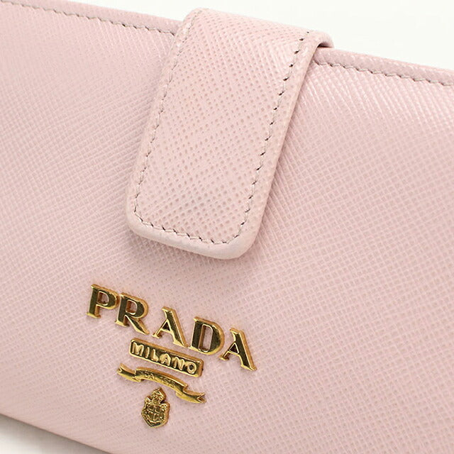 中古 プラダ 長財布二折 レディース ブランド PRADA  サフィアーノマルチカラー レザー 1MV025 ピンク USDPR119880011