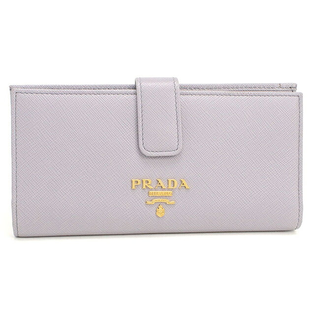 中古 プラダ 長財布二折 レディース ブランド PRADA  サフィアーノマルチカラー レザー 1MV025 パープル USDPR119881011