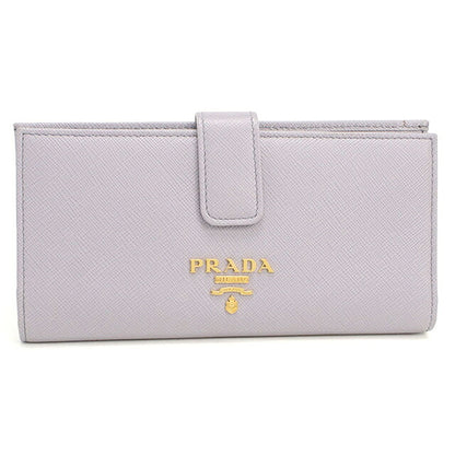 中古 プラダ 長財布二折 レディース ブランド PRADA  サフィアーノマルチカラー レザー 1MV025 パープル USDPR119881011