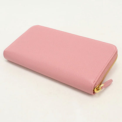 中古 プラダ 長財布ラウンドファスナー レディース ブランド PRADA サフィアーノマルチカラー  レザー 1ML506 ピンク USDPR119882011