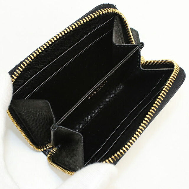 中古 プラダ 小銭入れ レディース ブランド PRADA サフィアーノトライアングル コインケース レザー 1MM268 QHH F0002 ブラック USDPR119887011