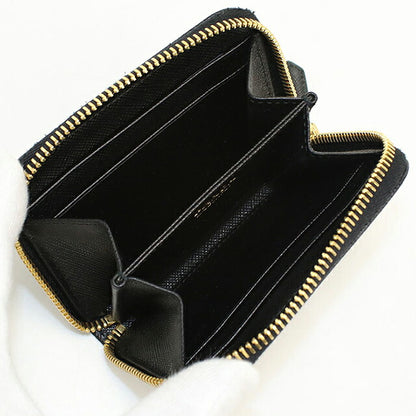 中古 プラダ 小銭入れ レディース ブランド PRADA サフィアーノトライアングル コインケース レザー 1MM268 QHH F0002 ブラック USDPR119887011