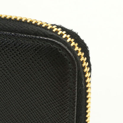 中古 プラダ 小銭入れ レディース ブランド PRADA サフィアーノトライアングル コインケース レザー 1MM268 QHH F0002 ブラック USDPR119887011