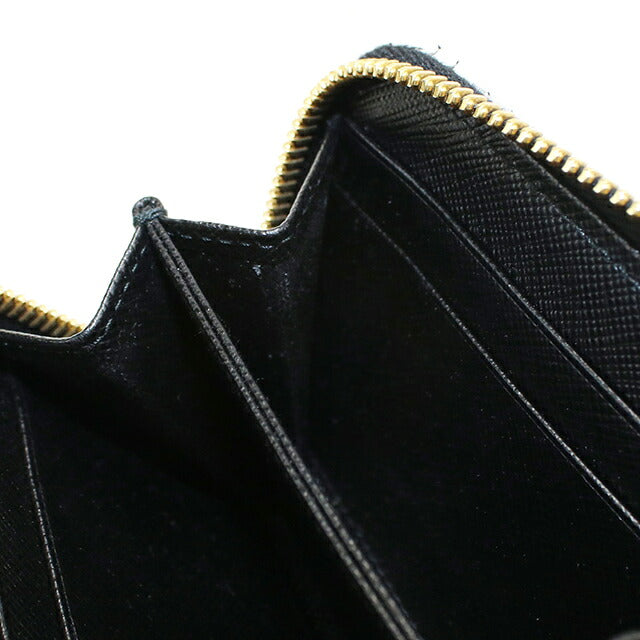 中古 プラダ 小銭入れ レディース ブランド PRADA サフィアーノトライアングル コインケース レザー 1MM268 QHH F0002 ブラック USDPR119887011