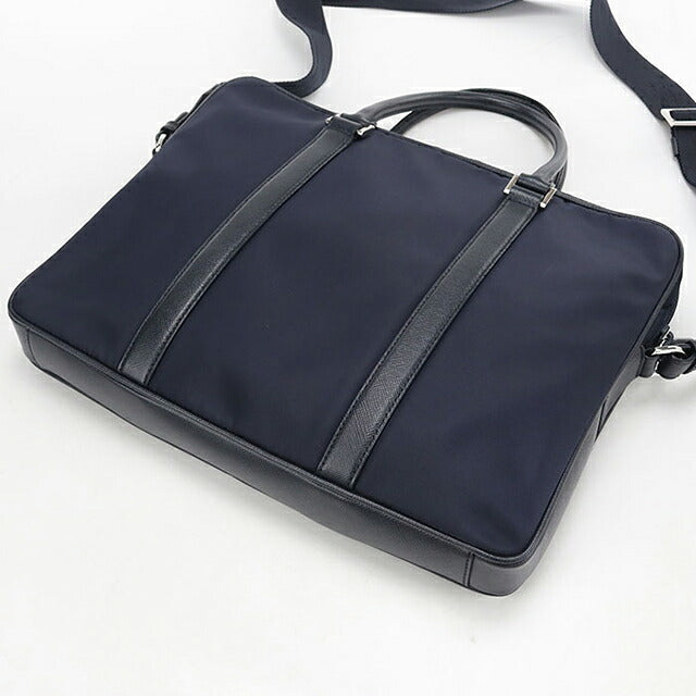 中古 プラダ ブリーフケース メンズ ブランド PRADA 2WAY レザー