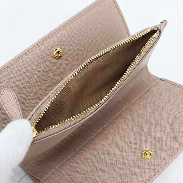 中古 プラダ 長財布二折 レディース ブランド PRADA サフィアーノ