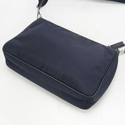 中古 プラダ 斜め掛け ショルダーバッグ メンズ ブランド PRADA Re-NYLON ショルダーバッグ 2VH113 ネイビー USDPR120102011