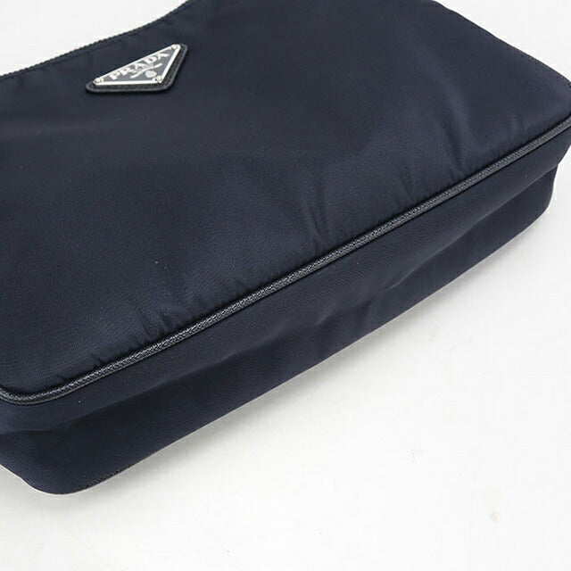 中古 プラダ 斜め掛け ショルダーバッグ メンズ ブランド PRADA Re-NYLON ショルダーバッグ 2VH113 ネイビー USDPR120102011