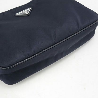 中古 プラダ 斜め掛け ショルダーバッグ メンズ ブランド PRADA Re-NYLON ショルダーバッグ 2VH113 ネイビー USDPR120102011