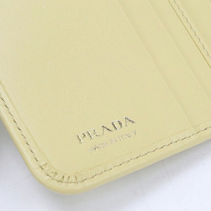 中古 プラダ 二つ折り財布 二折財布 コンパクト レディース ブランド PRADA   1ML018 イエロー USDPR120175011