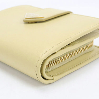 中古 プラダ 二つ折り財布 二折財布 コンパクト レディース ブランド PRADA   1ML018 イエロー USDPR120175011