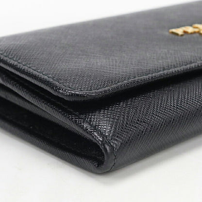 中古 プラダ 長財布二折 レディース ブランド PRADA  サフィアーノレザー財布 1MH132 ブラック USDPR120446011
