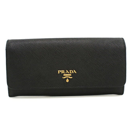 Used Prada long wallet bi-fold ladies brand PRADA Saffiano multicolor 1MH132 black USDPR120516011