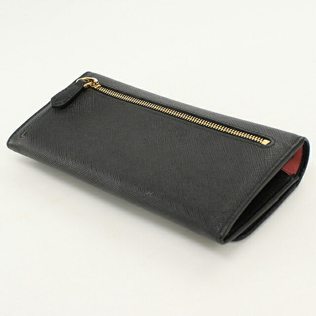 Used Prada long wallet bi-fold ladies brand PRADA Saffiano multicolor 1MH132 black USDPR120516011