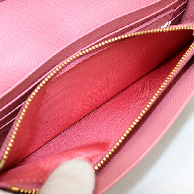 Used Prada long wallet bi-fold ladies brand PRADA Saffiano multicolor 1MH132 black USDPR120516011