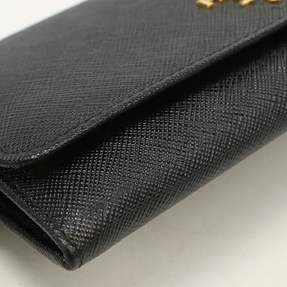 Used Prada long wallet bi-fold ladies brand PRADA Saffiano multicolor 1MH132 black USDPR120516011
