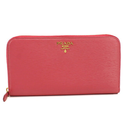 中古 プラダ 長財布ラウンドファスナー レディース ブランド PRADA ヴィッテロムーブ  1ML506 2EZZ F0505 ピンク USDPR120536011