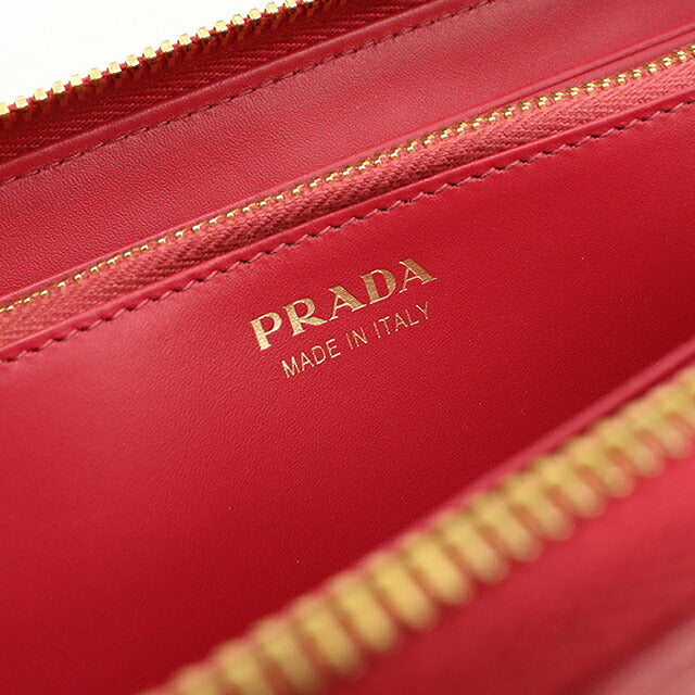 中古 プラダ 長財布ラウンドファスナー レディース ブランド PRADA ヴィッテロムーブ  1ML506 2EZZ F0505 ピンク USDPR120536011