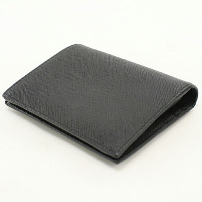 Used Prada Bifold Wallet Bifold Wallet Compact Ladies Brand PRADA Saffiano Leather 1MV204 Black USDPR120632011