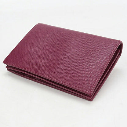 Used Prada Bifold Wallet Bifold Wallet Compact Ladies Brand PRADA Saffiano Leather 1M0668 Purple USDPR120720011