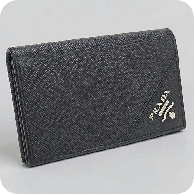 中古 プラダ 名刺入れ メンズ ブランド PRADA サフィアーノレザー