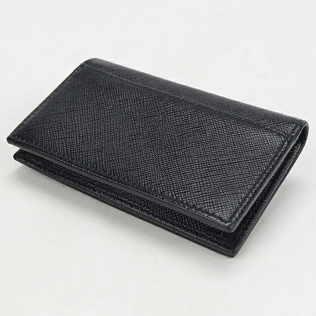 二手 Prada 名片夹女装品牌 PRADA Saffiano 皮革卡套皮革 1MC122 黑色 USDPR121148011