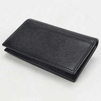 二手 Prada 名片夹女装品牌 PRADA Saffiano 皮革卡套皮革 1MC122 黑色 USDPR121148011