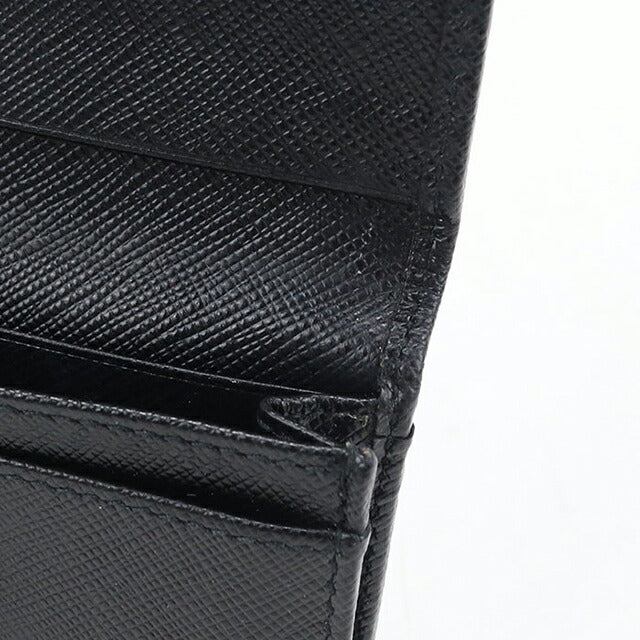 二手 Prada 名片夹女装品牌 PRADA Saffiano 皮革卡套皮革 1MC122 黑色 USDPR121148011