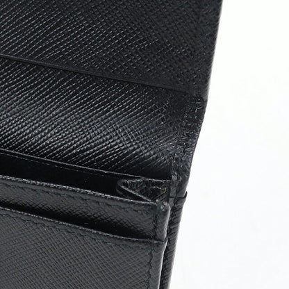 二手 Prada 名片夹女装品牌 PRADA Saffiano 皮革卡套皮革 1MC122 黑色 USDPR121148011