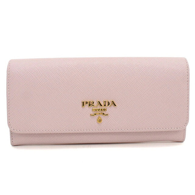 Used Prada long wallet bi-fold ladies brand PRADA Saffiano multicolor 1MH132 pink USDPR121164011