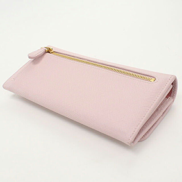 Used Prada long wallet bi-fold ladies brand PRADA Saffiano multicolor 1MH132 pink USDPR121164011