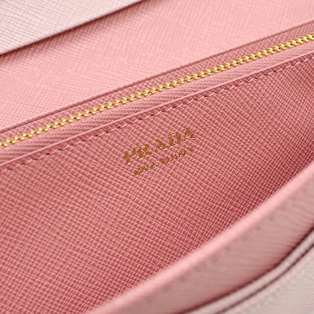 Used Prada long wallet bi-fold ladies brand PRADA Saffiano multicolor 1MH132 pink USDPR121164011