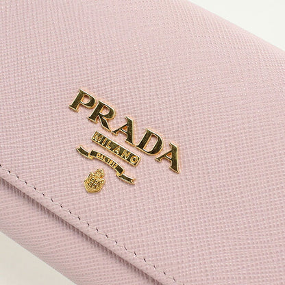 Used Prada long wallet bi-fold ladies brand PRADA Saffiano multicolor 1MH132 pink USDPR121164011