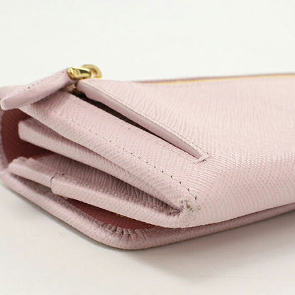 Used Prada long wallet bi-fold ladies brand PRADA Saffiano multicolor 1MH132 pink USDPR121164011
