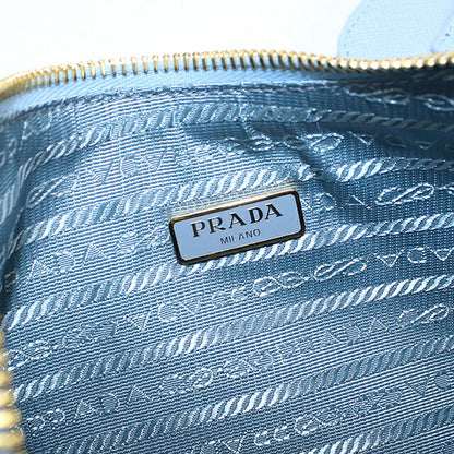 二手 Prada 单肩包女式品牌 PRADA 重新版 2005 2WAY Saffiano 皮革包 1BH204 蓝色 USDPR121273011